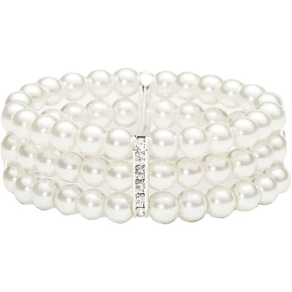 🤍✨ 6PCS 1920s White Accessories Flapper Great Gatsby Retro Costume Set NEW - Picture 12 of 14